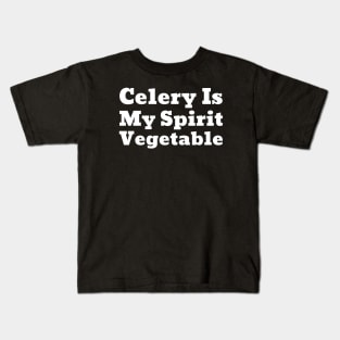 Celery Is My Spirit Vegetable Kids T-Shirt